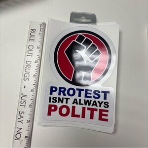 Large Protest Sticker